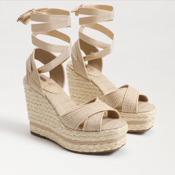 Sam Edelman Vaughn Espadrille Wedge Sandal – Size 9.5, NWT with Dust Bag - Picture 1 of 15